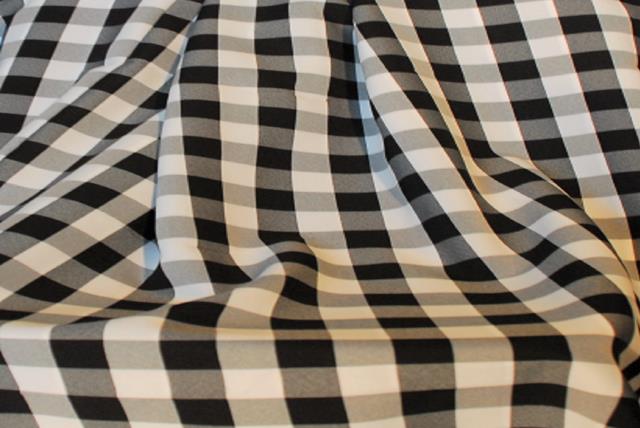Rental store for 72  X 72  BLACK 1  GINGHAM OVERLAY LINEN in Murfreesboro TN