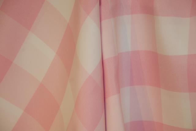Rental store for 72  X 72  PINK 2  GINGHAM OVERLAY LINEN in Murfreesboro TN