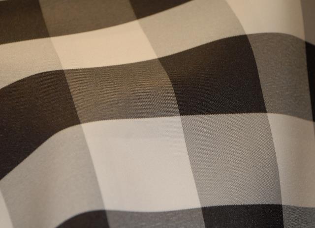 Rental store for 72  X 72  BLACK 2  GINGHAM OVERLAY LINEN in Murfreesboro TN