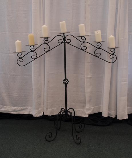 Rental store for BLACK 7-LIGHT FAN CANDELABRA in Murfreesboro TN