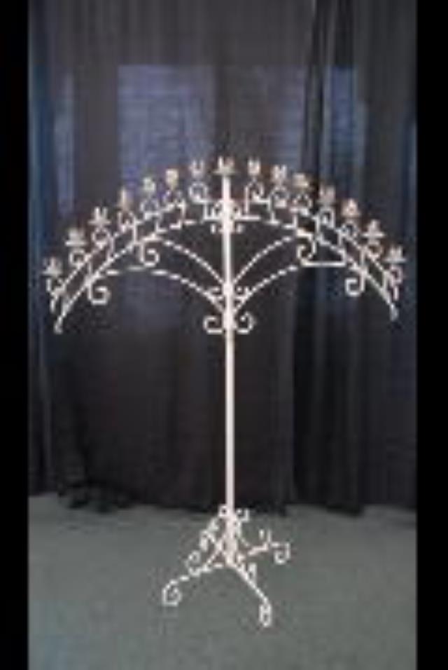 Rental store for WHITE 15 LIGHT FAN CANDELABRA in Murfreesboro TN